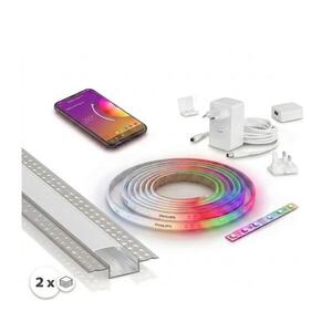 SmartLED SADA 1x LED RGBW Pásek WHITE AND COLOR LED/20W/230V 2 m + 2x vestavný profil 1 m 2xSD0106+1xP3716 obraz