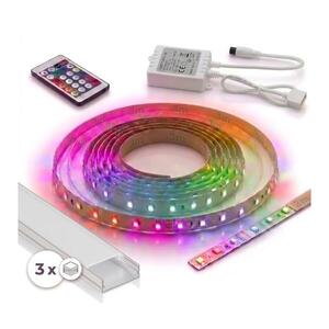 SmartLED SADA 1x LED RGBW Pásek DIGITAL LED/9, 6W/230V 3 m + 3x vestavný profil 1 m + DO 3xSD0103+1xW4306 obraz