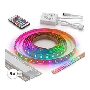 SmartLED SADA 1x LED RGBW Pásek DIGITAL LED/9, 6W/230V 3 m + 3x vestavný profil 1 m + DO 3xSD0107+1xW4306 obraz