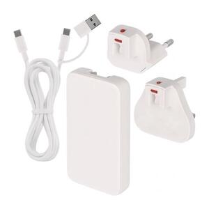 Cestovní adaptér s výměnnými nástavci USB GaN 100-250V V1TG65 obraz
