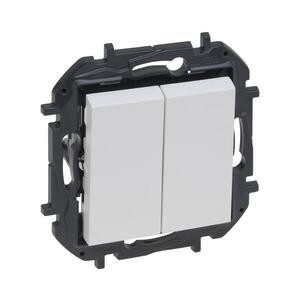 Legrand - Dvojitý vypínač bez rámečku č. 5 NILOE STEP bílá 863105B obraz