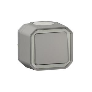 Legrand - Schodišťový vypínač č. 6 PLEXO IP55 šedá 069711L obraz
