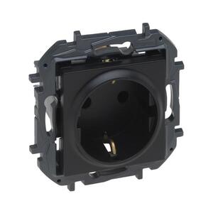 Legrand - Zásuvka domovní SCHUKO 250V/16A NILOE STEP černá 863521B obraz