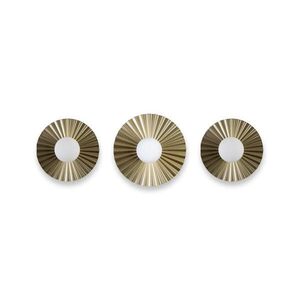 SADA 3x Nástěnné svítidlo SUNPLISS 1xG9/10W/230V zlatá/krémová K-308080 SET/3 SAND+GO obraz