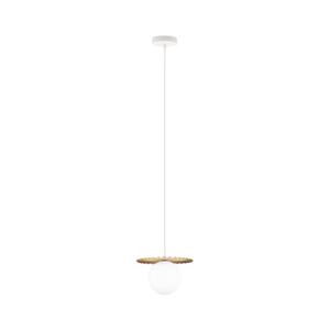 Lustr na lanku SUNPLISS 1xG9/10W/230V pr. 20 cm zlatá/krémová W-KM 208080/1 SAND+GO obraz