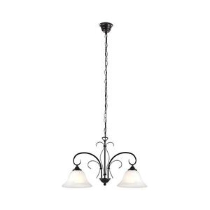 GLOBO 68410-2 - Lustr na řetězu ARIES 2xE27/60W/230V 68410-2 obraz