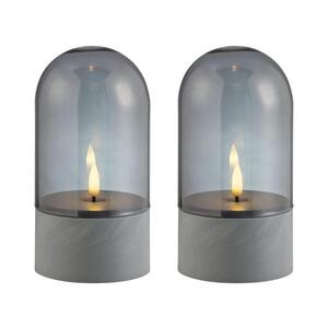 Brilliant - SADA 2x LED Svíčka ILLUSION LED/2xAA IP44 šedá/kouřová černá G40960/93 obraz