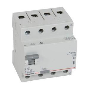 Legrand - Proudový chránič 4-pólový RX3 4P 25A 30MA AC 402062 obraz