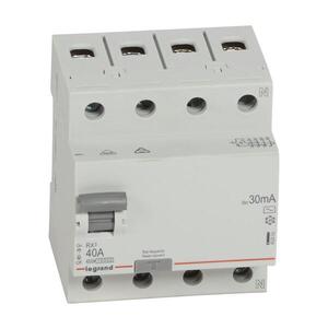Legrand - Proudový chránič 4-pólový RX3 4P 40A 30MA AC 402063 obraz