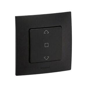 Legrand - Žaluziový ovladač s rámečkem NILOE černá LR0012+LR0010 obraz