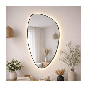Baltica Design-LED Zrcadlo s pods. STONE FLUID 15W/230V 2700K 92x55 cm IP65 čer. 5904107932705 obraz