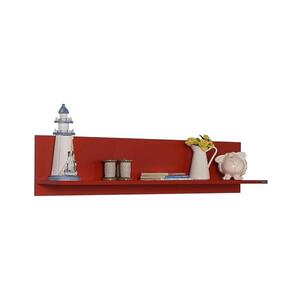 Adore Furniture Nástěnná police 25x120 cm červená 479ADR1760 obraz