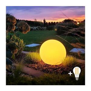LED Venkovní lampa GLOBO 1xE27/11W/230V pr. 40 cm IP44 MI2488+BG0708 obraz