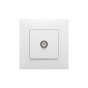 Legrand - TV zásuvka s rámečkem NILOE bílá LR0028+LR0027 obraz