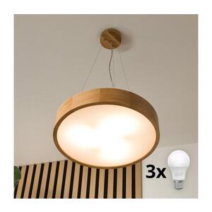 BRILAGI - LED Lustr na lanku CARVALHO 3xE27/15W/230V dub pr. 47, 5 cm 8590828606758 obraz