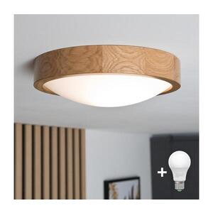 BRILAGI - LED Stropní svítidlo CARVALHO SLIM 1xE27/15W/230V dub pr. 27 cm 8590828606772 obraz