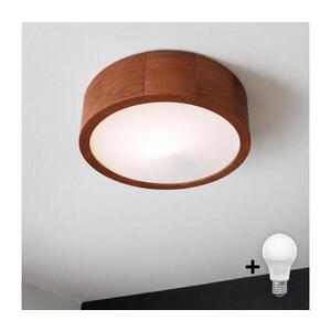 BRILAGI - LED Stropní svítidlo CARVALHO 1xE27/15W/230V dub třešeň pr. 27 cm 8590828607106 obraz