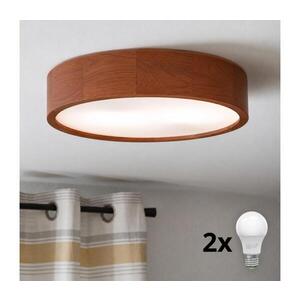 BRILAGI - LED Stropní svítidlo CARVALHO 2xE27/15W/230V dub třešeň pr. 37 cm 8590828607113 obraz