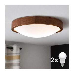 BRILAGI - LED Stropní svítidlo CARVALHO SLIM 2xE27/15W/230V dub třešeň pr. 37 cm 8590828607144 obraz