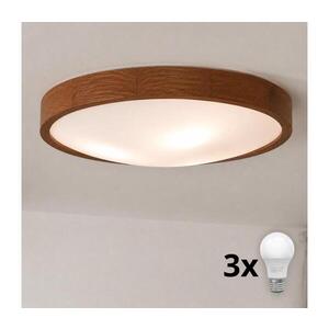 BRILAGI - LED Stropní svítidlo CARVALHO SLIM 3xE27/15W/230V dub třešeň pr. 47 cm 8590828607151 obraz