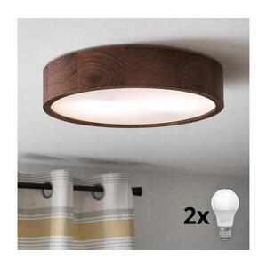 BRILAGI - LED Stropní svítidlo CARVALHO 2xE27/15W/230V dub ořech pr. 37 cm 8590828607175 obraz