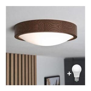BRILAGI - LED Stropní svítidlo CARVALHO SLIM 1xE27/15W/230V dub ořech pr. 27 cm 8590828607199 obraz