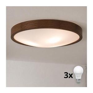 BRILAGI - LED Stropní svítidlo CARVALHO SLIM 3xE27/15W/230V dub ořech pr. 47 cm 8590828607212 obraz