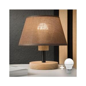 BRILAGI - LED Stolní lampa ANTHONY 1xE14/40W/230V dub/hnědá 8590828610908 obraz
