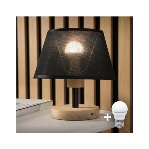 BRILAGI - LED Stolní lampa ANTHONY 1xE14/40W/230V dub/černá 8590828610915 obraz