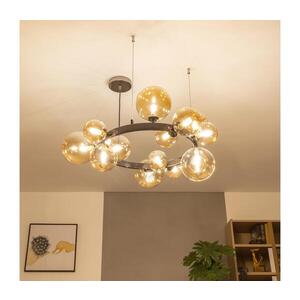 BRILAGI - LED Lustr na lanku MILLA 15xG9/3W/230V černý chrom/zlatá 6010-15CA obraz