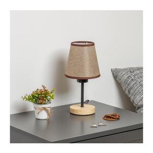 BRILAGI - Stolní lampa NUBILA WOOD 1xE27/25W/230V dub/hnědá BG1567+BG1570 obraz
