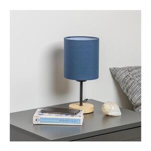 BRILAGI - Stolní lampa NUBILA WOOD 1xE27/25W/230V dub/tmavě modrá BG1567+BG1575 obraz