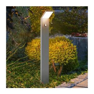 BRILAGI - LED Venkovní lampa se senzorem RIANO LED/8W/230V stříbrná IP65 80 cm WO-HR60143-800-OEM-SA obraz
