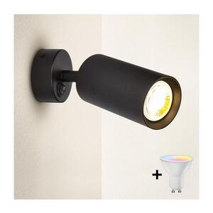 BRILAGI - LED Stmívatelné nástěnné bodové svítidlo SELE 1xGU10/4, 8W/230V černá BG1371+AI2382 obraz