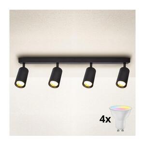 BRILAGI - LED RGBW Stmívatelné bodové svítidlo SELE 4xGU10/4, 8W/230V černá BG0627+4xAI2382 obraz