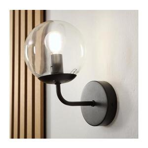 BRILAGI - Nástěnná lampa MALIVA 1xE14/15W/230V černá/čirá KM-1.220/CZARNY/TRANSPARENTNY obraz