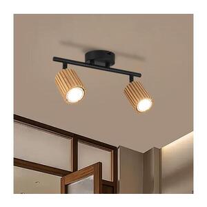 BRILAGI - Bodové svítidlo MODERN WOOD 2xGU10/8W/230V dřevo/černá BRI373 obraz