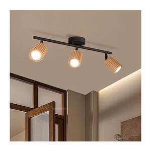 BRILAGI - Bodové svítidlo MODERN WOOD 3xGU10/8W/230V dřevo/černá BRI374 obraz