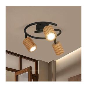 BRILAGI - Bodové svítidlo MODERN WOOD 3xGU10/8W/230V dřevo/černá BRI375 obraz