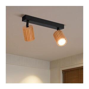 BRILAGI - Bodové svítidlo MODERN WOOD 2xGU10/8W/230V dřevo/černá BRI377 obraz