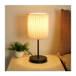 BRILAGI - Stolní lampa NORDIC WAVE 1xE27/15W/230V len/černá BRI392 obraz