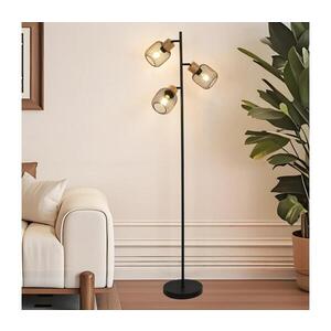BRILAGI - Stojací lampa BASKLITE 3xE27/15W/230V dřevo/černá BRI425 obraz