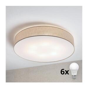 BRILAGI - LED Stropní svítidlo SIRIJA 6xE27/15W/230V pr. 80 cm béžová 8590828019480 obraz