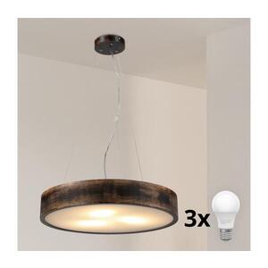 BRILAGI - LED Lustr na lanku CARVALHO SMOKEY 3xE27/60W/230V dub pr. 47, 5 cm 8590828019510 obraz