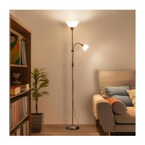 BRILAGI - Stojací lampa ARIANA 1xE27/100W/230V + 1xE14/25W matný chrom 63052 obraz