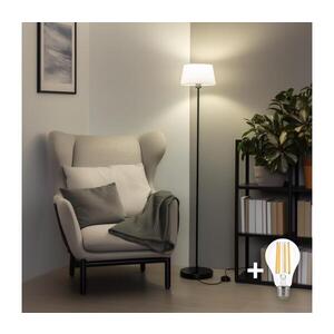 BRILAGI - LED Stojací lampa CERIA 1xE27/40W/230V pr. 25 cm bílá/černá SA2187+EG781032 obraz
