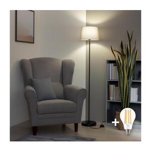 BRILAGI - LED Stojací lampa CERIA 1xE27/40W/230V pr. 30 cm šedá/černá SA2187+EG781036 obraz