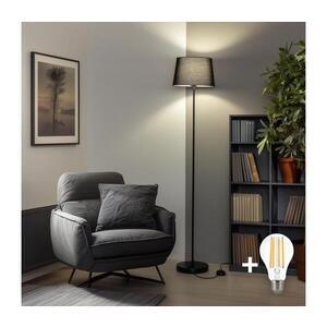 BRILAGI - LED Stojací lampa CERIA 1xE27/40W/230V pr. 30 cm černá SA2187+EG781038 obraz