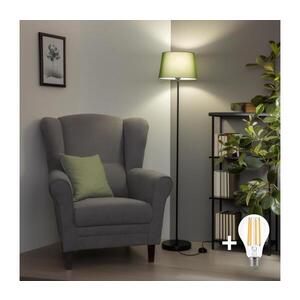 BRILAGI - LED Stojací lampa CERIA 1xE27/40W/230V pr. 30 cm zelená/černá SA2187+EG781039 obraz