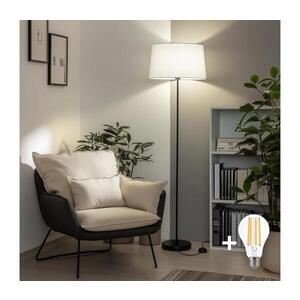 BRILAGI - LED Stojací lampa CERIA 1xE27/40W/230V pr. 45 cm bílá/černá SA2187+EG781041 obraz